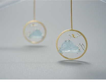 Blue Mountain Earring 