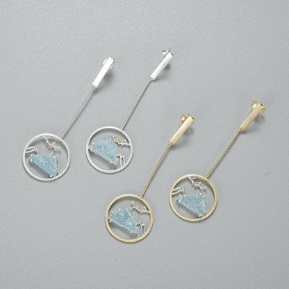 Blue Mountain Earring 