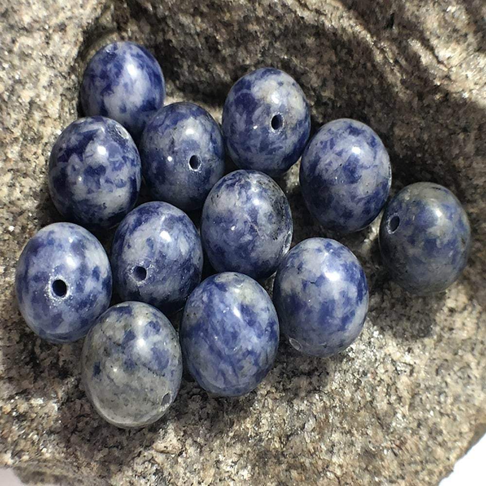 Blue Spot Jasper beads, Wholesale Round Gemstone 4-12mm, 5-200pcs 
