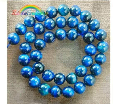 Blue Tiger Eye Beads, Gemstone Beads, Jewelry Round Spacer Stone Beads, 4mm 6mm 8mm 10mm 12mm beads  15''5 Full Strand 