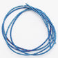 Blue Tube Hematite Beads, 2x4mm 1x3mm, 16'' inch strand 
