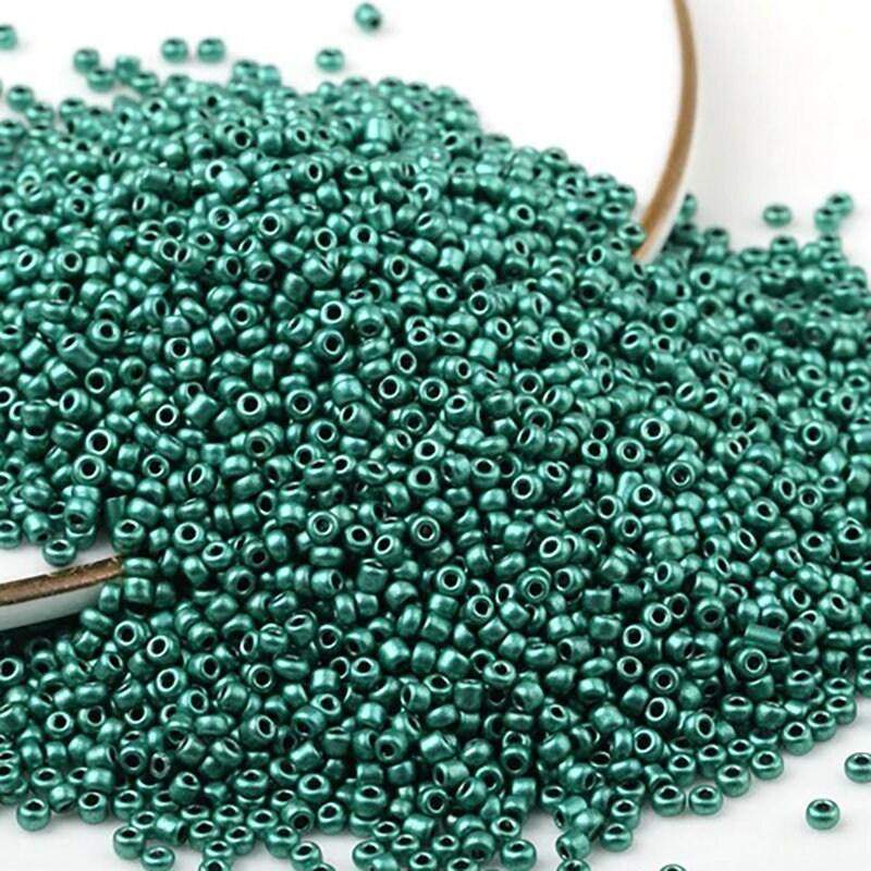 Bright green Opaque japanese seed beads, 2mm 12/0 Miyuki Delica small glassa Austria round beads, 1000pcs 