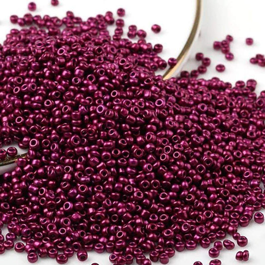 Bright pink Opaque japanese seed beads, 2mm 12/0 Miyuki Delica small glass Austria round beads, 1000pcs 