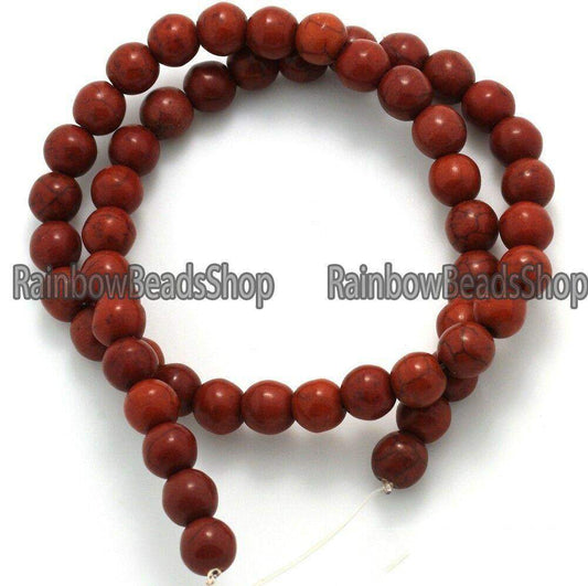 Brown Howlite Round beads, 2- 12mm, 16'' strand 