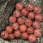Cherry Quartz beads, Wholesale Gemstone Beads, Round Natural Stone Jewelry Beads, 4mm 6mm 8mm 10mm 12mm 5-200pcs 