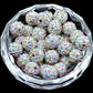 Clear AB Crystal Rhinestone Round Beads, 6mm 8mm 8mm 10mm 12mm Pave Clay Disco Ball Beads, Chunky Bubble Gum Beads, Gumball Acrylic Beads 