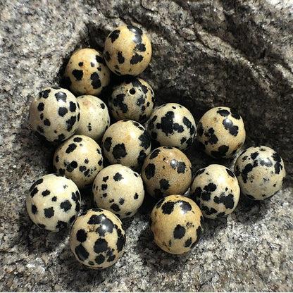 Dalmatian Jasper, Wholesale Round stone 4-12mm, 5-200pcs 