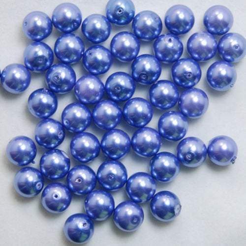 Dark Blue Czech Glass Pearl Round Beads, 100pcs all size - 3mm 4mm 6mm 8mm 10mm 12mm 14mm, Opaqu loose beads For jewelry making and beading 