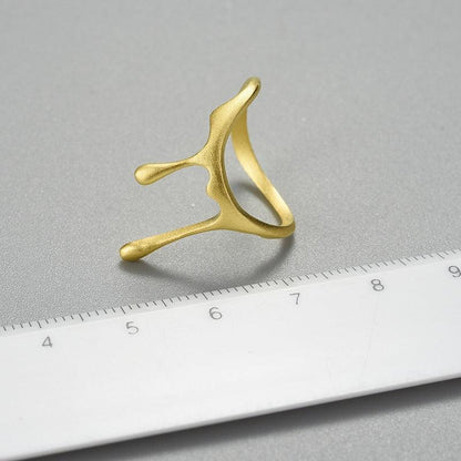 Drop Honey Rings, 18K Gold 