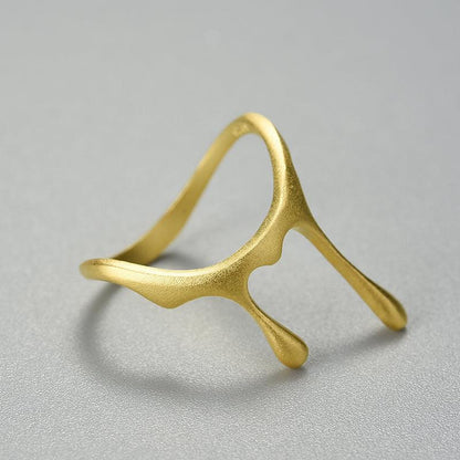 Drop Honey Rings, 18K Gold 