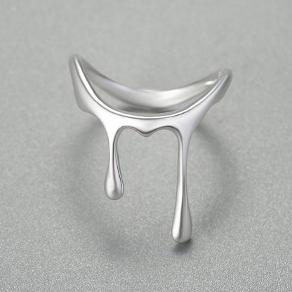 Drop Honey Rings, 925 Sterling Silver 