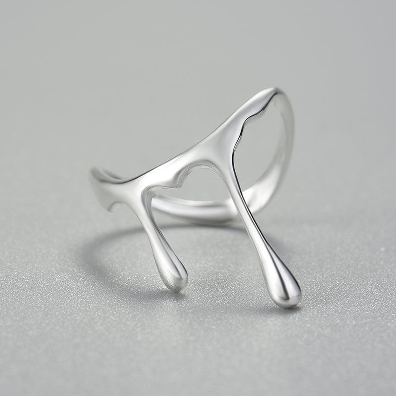 Drop Honey Rings, 925 Sterling Silver 