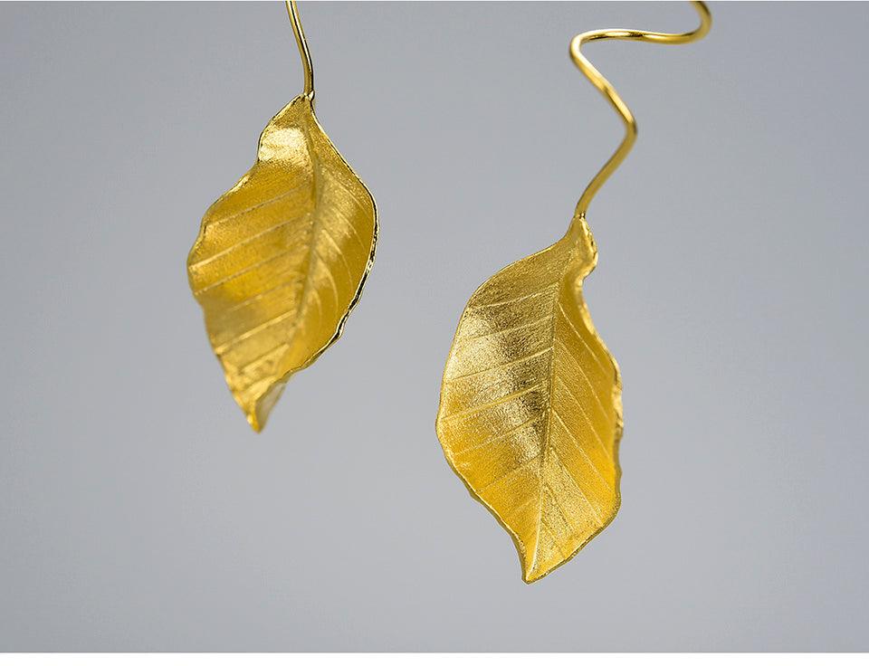 Elegant Autumn Leaf Earring 