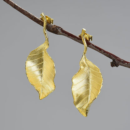 Elegant Autumn Leave Earring 