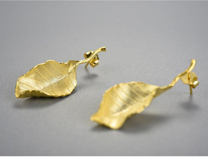 Elegant Autumn Leave Earring 