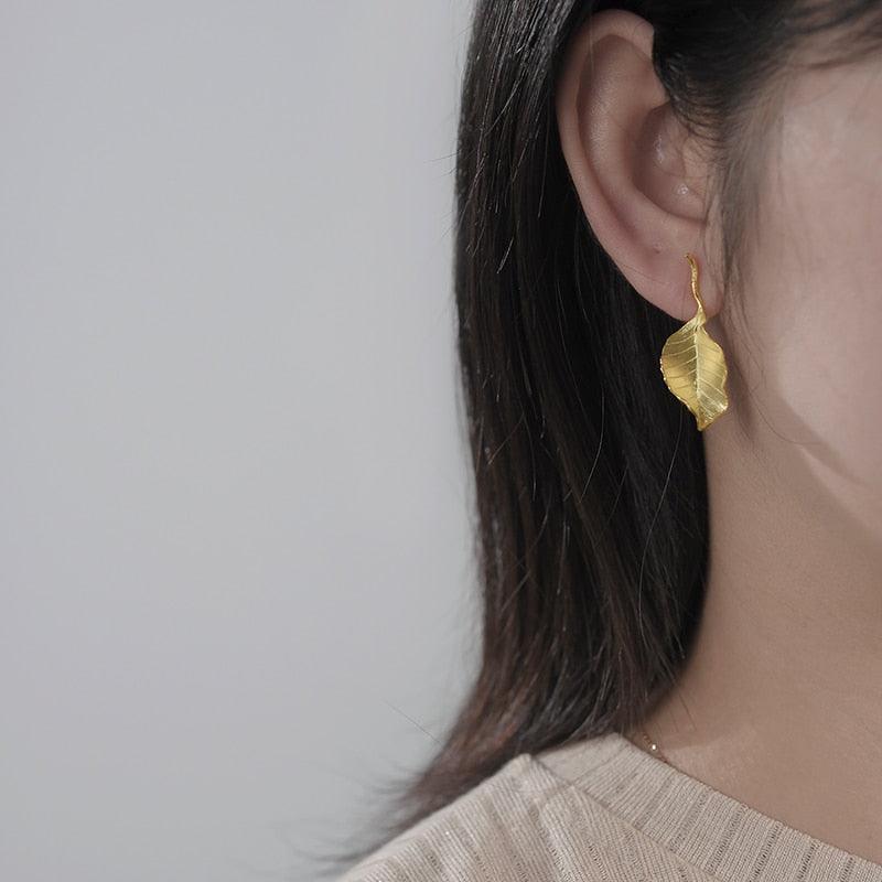 Elegant Autumn Leave Earring 