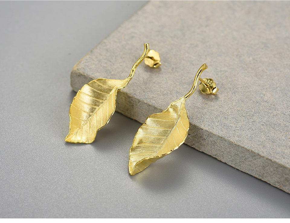 Elegant Autumn Leave Earring 