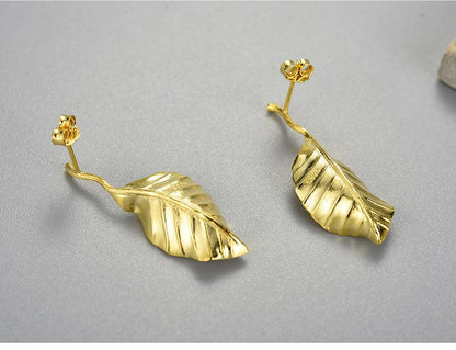 Elegant Autumn Leave Earring 