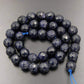 Faceted Blue Sandstone Beads, Round Gemstone, 4-10mm, 15.5'' strand 