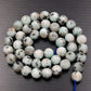 Faceted Kiwi Jasper Blue Beads, 4-10mm Stone 