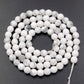 Faceted White Turquoise Howlite Beads, 4-10mm Round Jewelry Gemstone, 15.5'' st. 