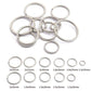 Flat Split Key Chain Ring, Stanless Steel 25-35mm, 10pcs 