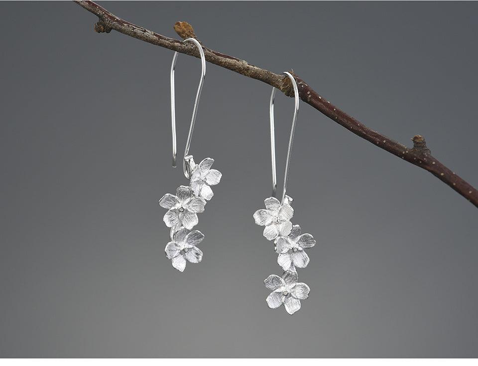 Forget-me-not Flower Dangle Earring 