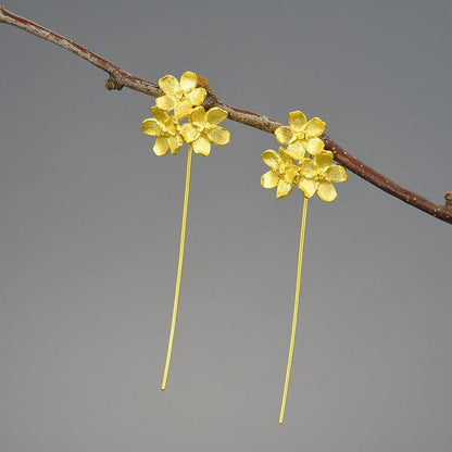 Forget-me-not Flower Dangle Earring 