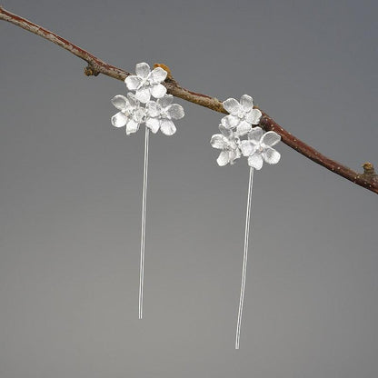 Forget-me-not Flower Dangle Earring 