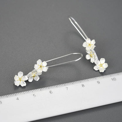 Forget-me-not Flower Dangle Earring 