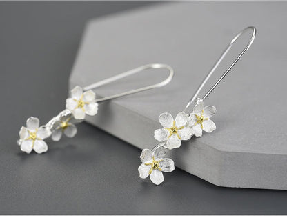 Forget-me-not Flower Dangle Earring 