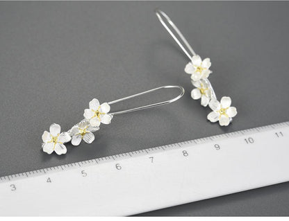 Forget-me-not Flower Dangle Earring 