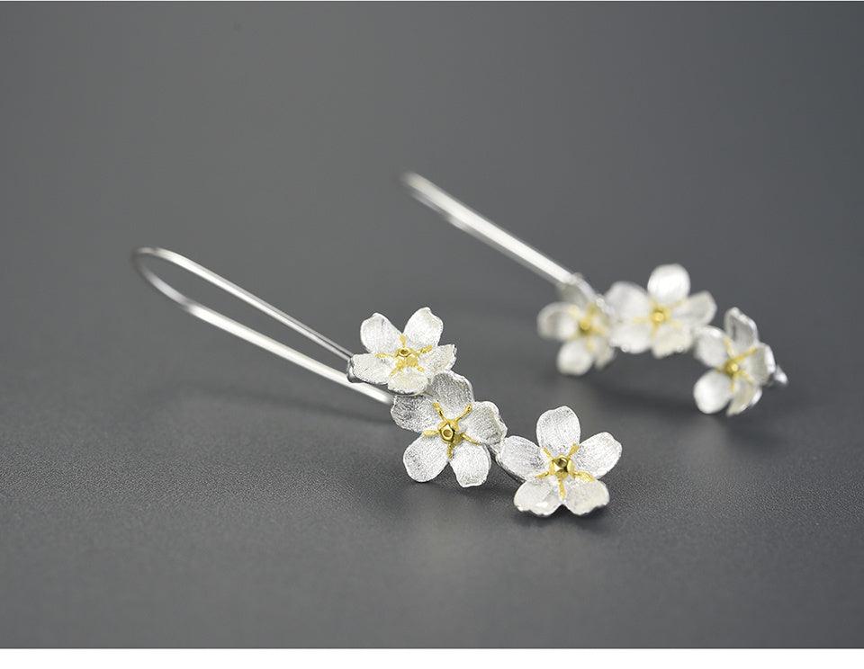 Forget-me-not Flower Dangle Earring 