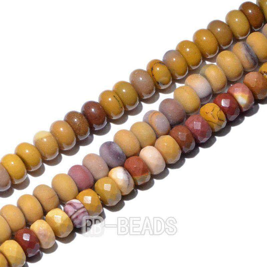 gem semiprecious Natural Rondelle Disk Moukaite Beads, Smooth Matte and Faceted Stone Beads,  Loose 4x6mm 5x8mm Jewelry beads, 15.5'' strand 