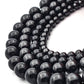 Genuine Natural Smooth Shungite Round Beads Anti Radiation High Carbon 4mm 6mm 8mm 10mm 12mm Black Lustrous Gemstone Spacer Loose 15.5'' Str 