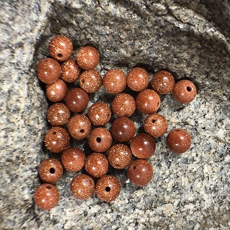 Gold (Brown) Sand Stone Beads, Wholesale lot, size 4-12mm 
