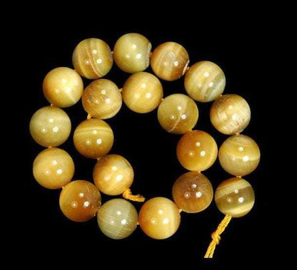 Golden Tiger Eye Gemstone Round Beads, 6mm 8mm 10mm 12mm Natural Stone Beads, Jewelry Loose Beads 