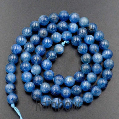 Grade A Natural Kyanite Blue Beads, Round Gemstone , 4-10mm 15.5'' strand 