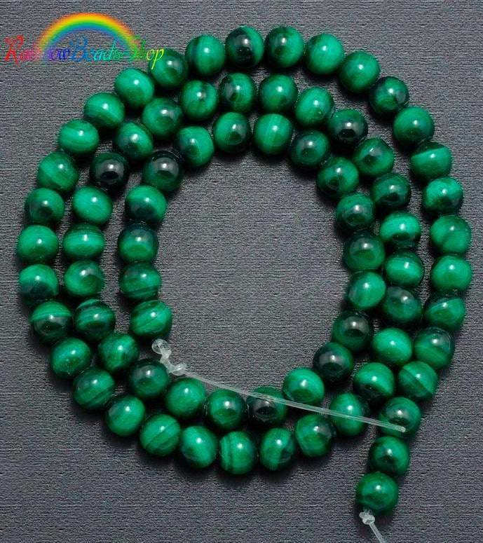 Grade AAA Natural Malachite Beads, Loose Gemstone, 4-12mm, 15.5'' strand 