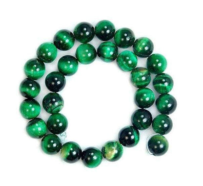 Green Tiger Eye Gemstone Beads, 6mm 8mm 10mm 12mm beads, Round Jewelry Natural Stone Beads 