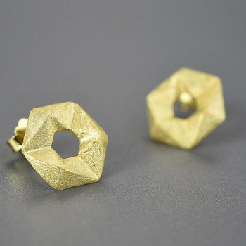 Hexagon Stud Earring 
