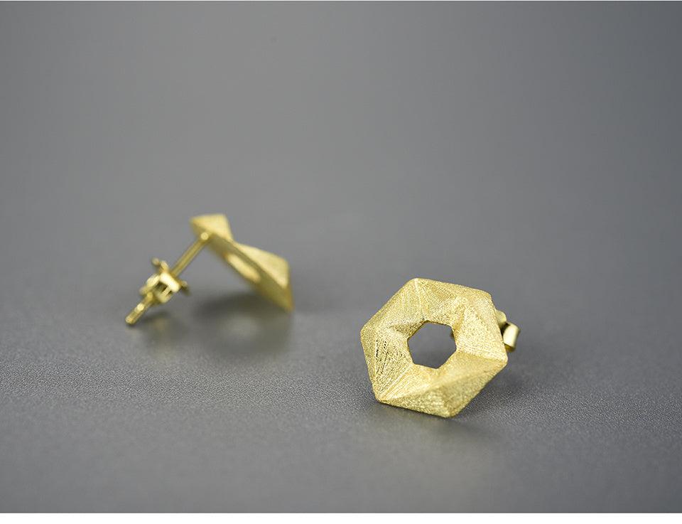 Hexagon Stud Earring 
