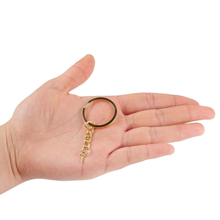 Key Ring With Eye Screws with Key Chain, 10/20pcs 