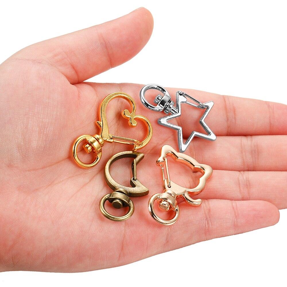 Keychain Lobster Clasps, Mixed Shape 