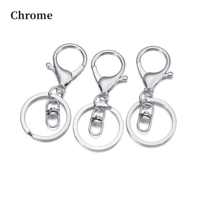 Keychain Ring with Key Ring with Lobster Clasp, 5pcs 