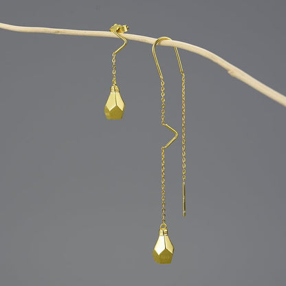 Light Bulb Long Dangle Earring 