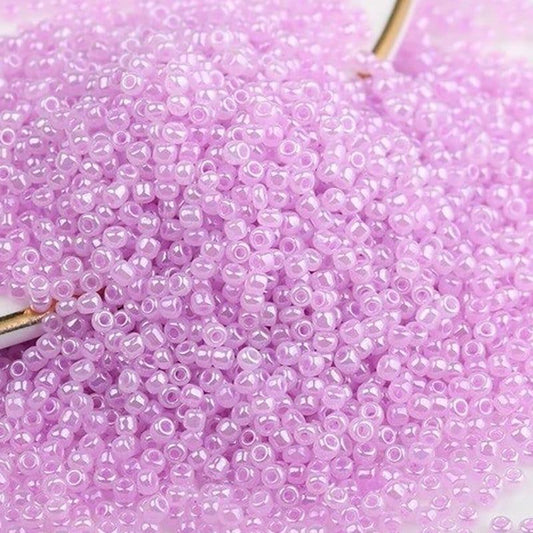 Light Pearl Purple Miyuki Delica seed beads, 2mm 12/0 small glass Austria  japanese round beads, 1000pcs 