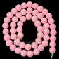 Light Pink Coated Czech Glass Pearl Smooth Round Bead  4-16mm 