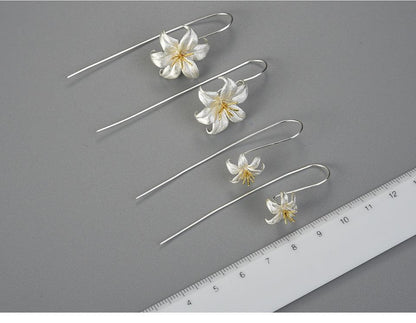 Lily Flower Dangle Earring 