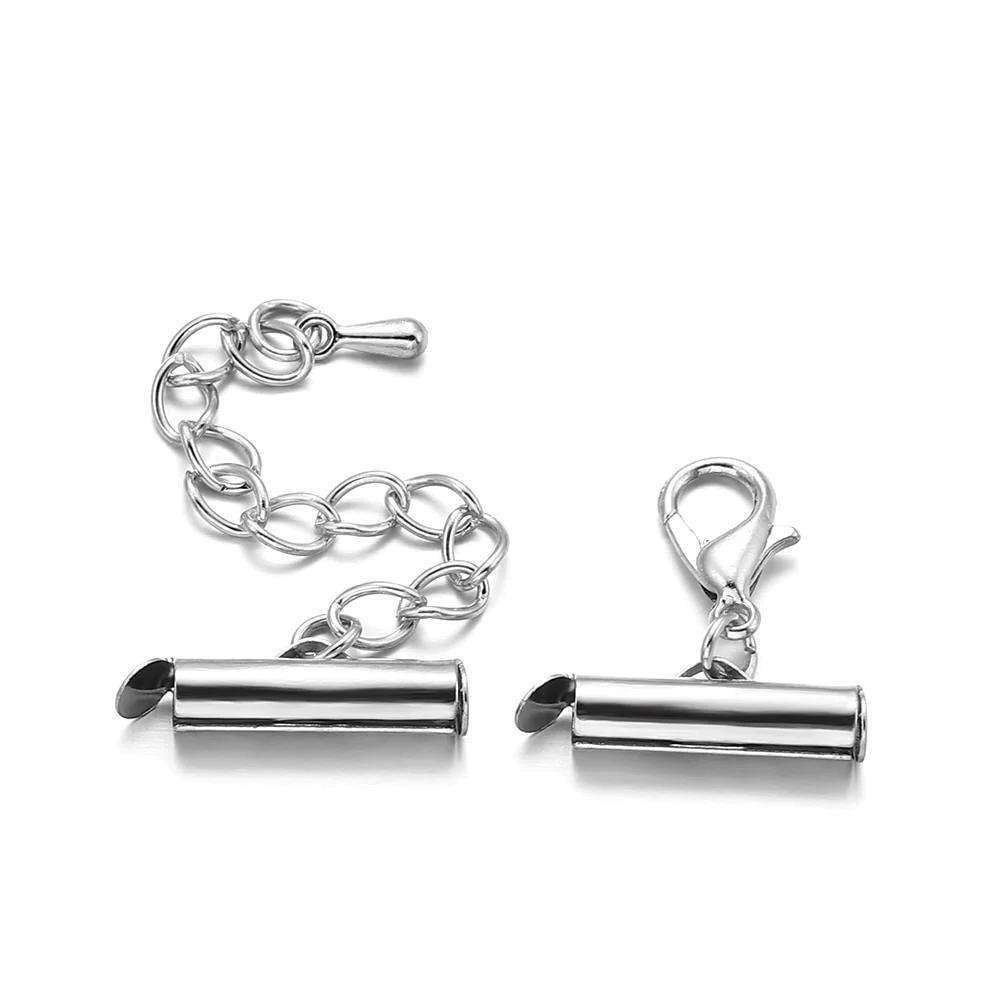Lobster Clasps and Slider Clasp with Extending Chain 